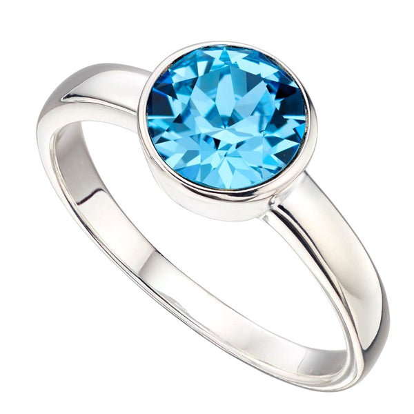 Birthstone Ring-March Aquamarine from the Rings collection at Argenteus Jewellery