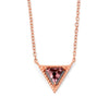 Plum Triangle Crystal Necklace from the Necklaces collection at Argenteus Jewellery