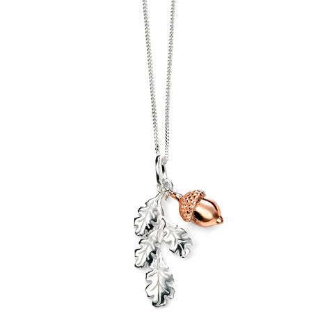 Oak Leaves & Acorn Necklace from the Necklaces collection at Argenteus Jewellery