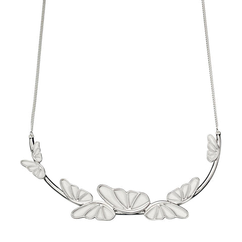 Butterfly Satin Finish Necklace from the Necklaces collection at Argenteus Jewellery