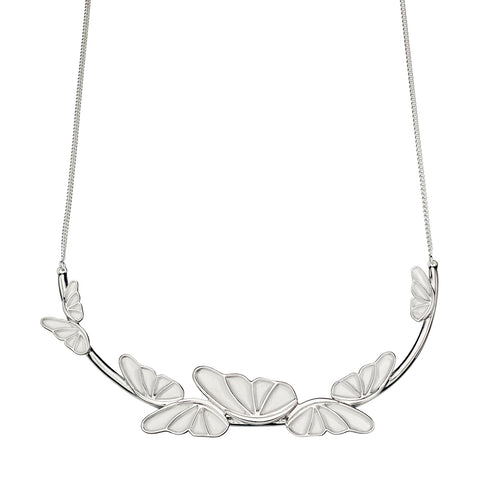 Butterfly Satin Finish Necklace from the Necklaces collection at Argenteus Jewellery