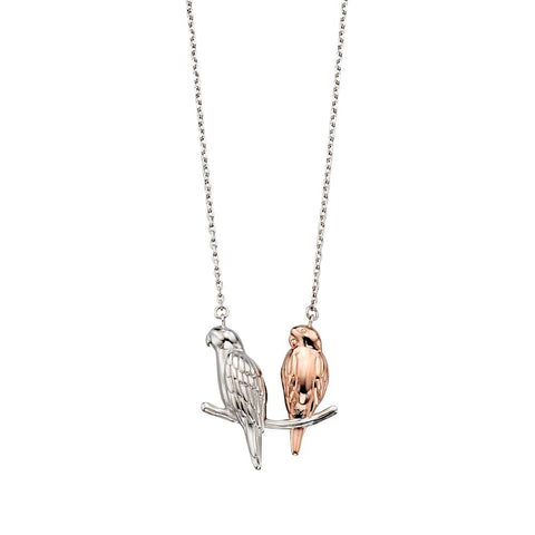 Two Love Birds Necklace from the Necklaces collection at Argenteus Jewellery
