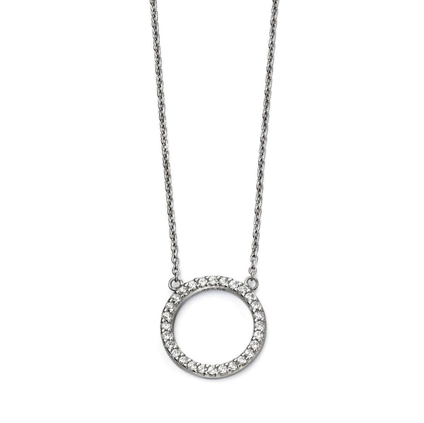 Circle Crystals Necklace from the Necklaces collection at Argenteus Jewellery
