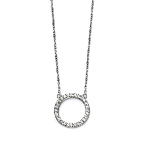Circle Crystals Necklace from the Necklaces collection at Argenteus Jewellery