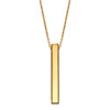 Bar Drop Necklace - Silver or Gold Plate