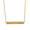 ID Necklace Matt Finish - Silver or Gold Plate