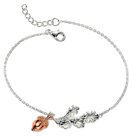 Oak Leaves & Acorn Bracelet from the Bracelets collection at Argenteus Jewellery