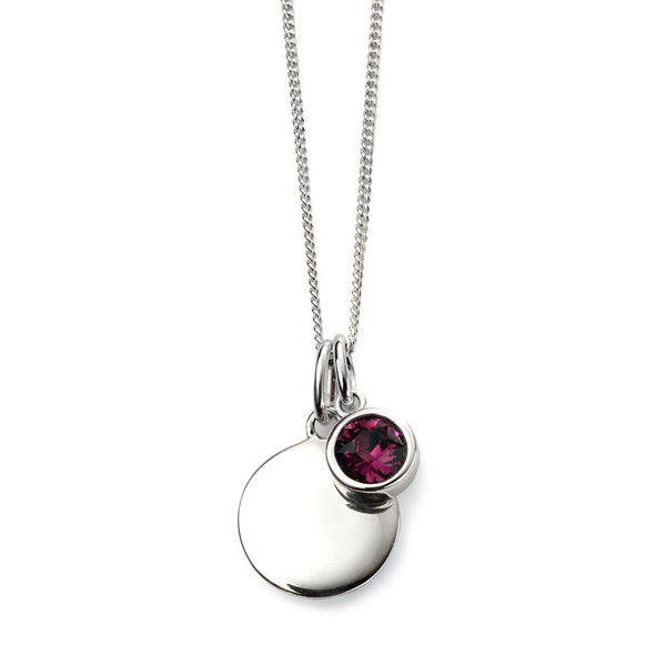 Birthstone Necklace-February Amethyst from the Necklaces collection at Argenteus Jewellery