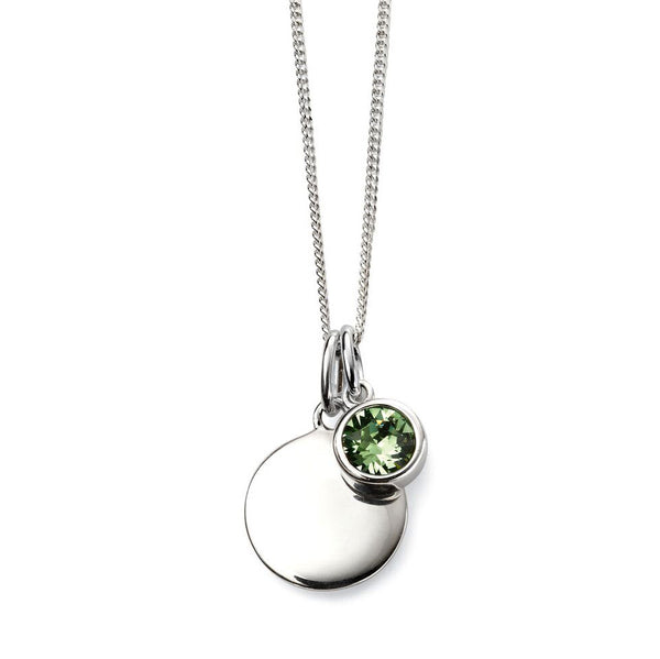 Birthstone Necklace-August Peridot from the Necklaces collection at Argenteus Jewellery