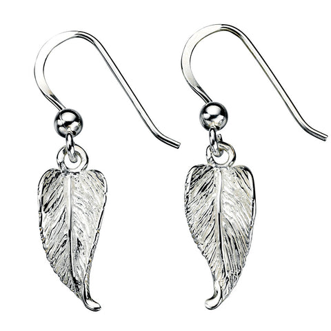 Curly Leaf Drop Earrings