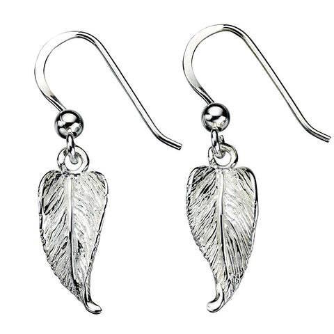 Curly Leaf Drop Earrings from the Earrings collection at Argenteus Jewellery