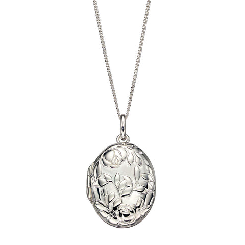 Rose Bush Locket Necklace from the Necklaces collection at Argenteus Jewellery