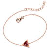 Plum Triangle Crystal Bracelet from the Bracelets collection at Argenteus Jewellery