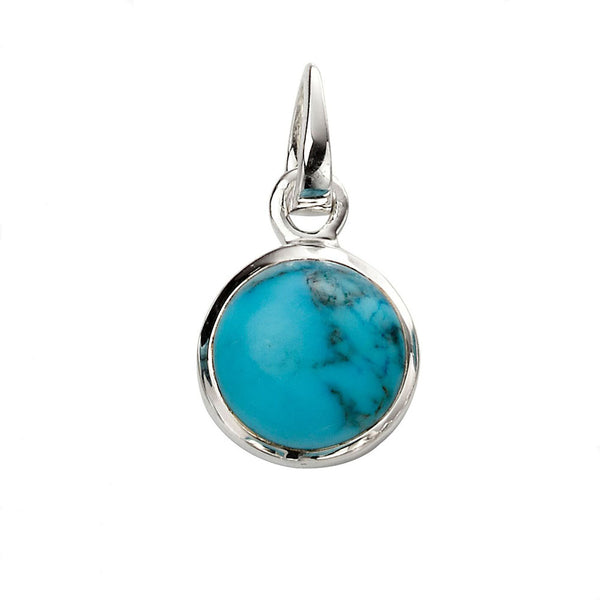 Circle Pendant - Blue Magnesite from the Pendants collection at Argenteus Jewellery