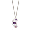 Links of Circles Amethyst Necklace from the Necklaces collection at Argenteus Jewellery