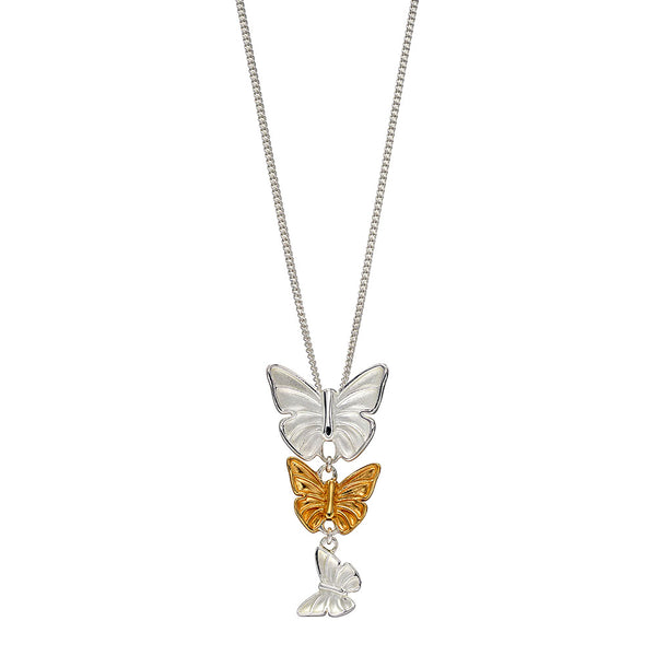 Butterfly Cascade Necklace from the Necklaces collection at Argenteus Jewellery