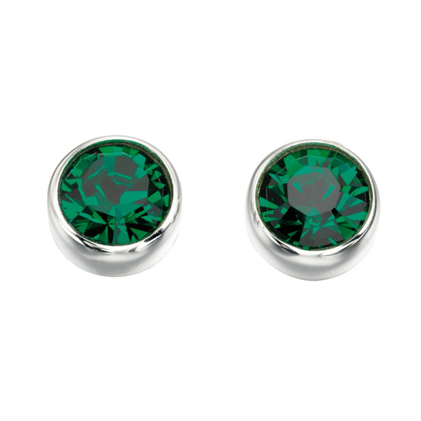 Birthstone Earrings-May Emerald from the Earrings collection at Argenteus Jewellery