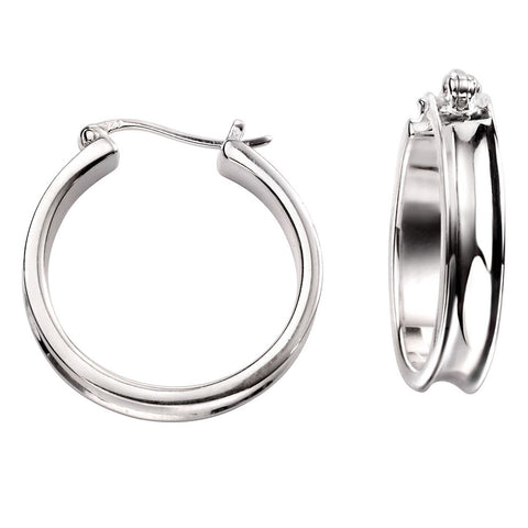 Convex Hoop Earrings from the Earrings collection at Argenteus Jewellery