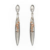 Crystalline Texture Drop Earrings from the Earrings collection at Argenteus Jewellery