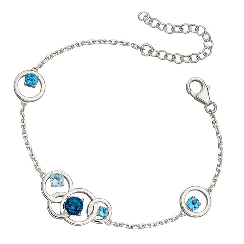Links of Circles Topaz Bracelet from the Bracelets collection at Argenteus Jewellery
