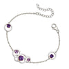 Links of Circles Amethyst Bracelet from the Bracelets collection at Argenteus Jewellery