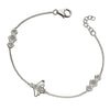 Bee And Honeycomb Crystal Bracelet from the Bracelets collection at Argenteus Jewellery