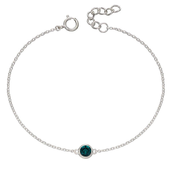 Birthstone-May Emerald Bracelet