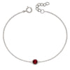 Birthstone-July Ruby Bracelet