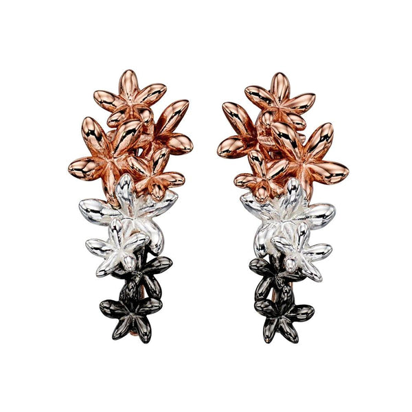 Five Petal Flowers Earrings from the Earrings collection at Argenteus Jewellery