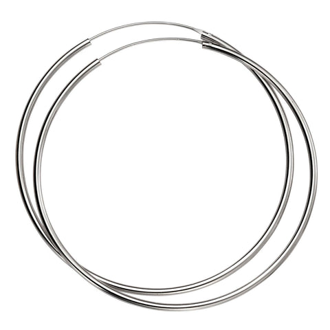 70mm Silver Hoops from the Earrings collection at Argenteus Jewellery