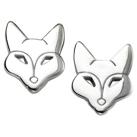 Fox Face Stud Earrings from the Earrings collection at Argenteus Jewellery