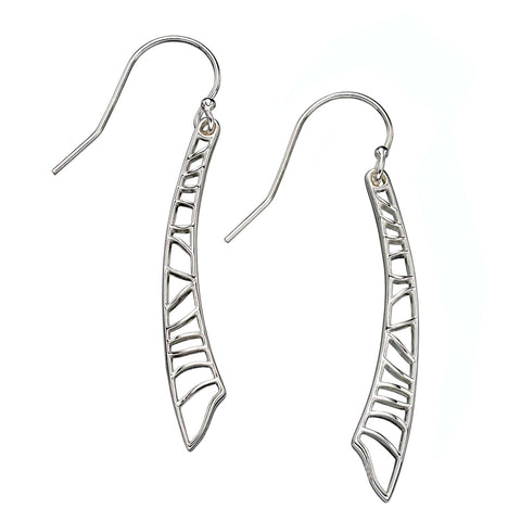 Random Segments Drop Earrings from the Earrings collection at Argenteus Jewellery