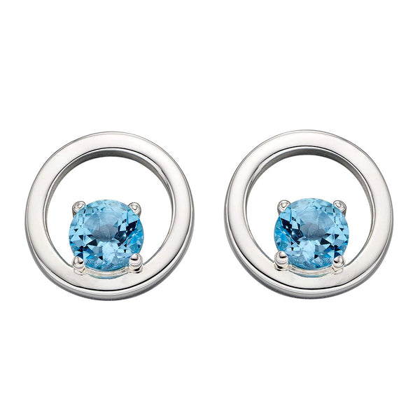 Links of Circles Topaz Earrings from the Earrings collection at Argenteus Jewellery