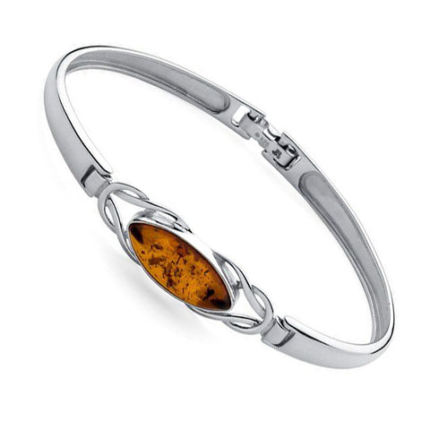 Amber Ellipse Catch Bangle from the Bangles collection at Argenteus Jewellery