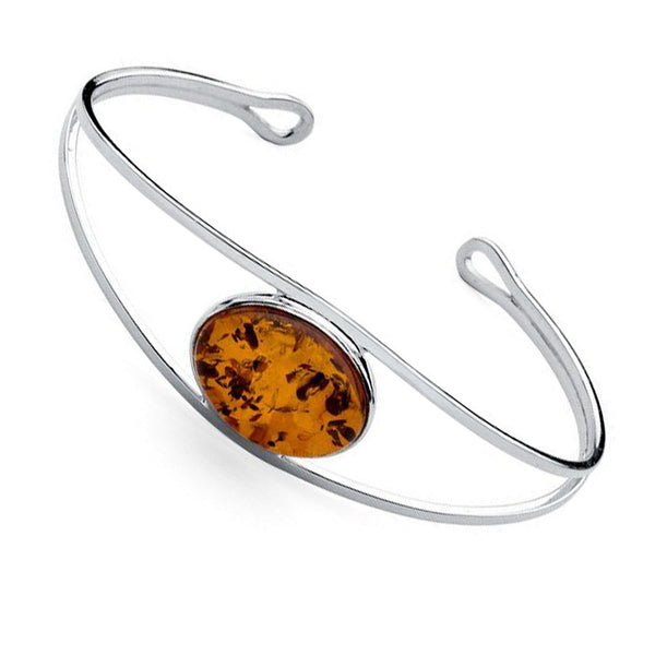 Amber Oval Torc Bangle from the Bangles collection at Argenteus Jewellery
