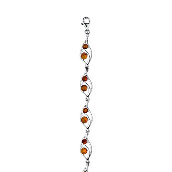 Amber Leaf Beads Bracelet from the Bracelets collection at Argenteus Jewellery
