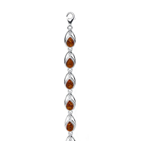 Amber Teardrop Bracelet from the Bracelets collection at Argenteus Jewellery