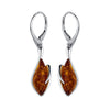 Amber Deep Flame Drop Earrings from the Earrings collection at Argenteus Jewellery