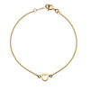 Gold Heart Outline Necklace from the Necklaces collection at Argenteus Jewellery