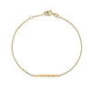 Gold Hammered Bar Necklace from the Necklaces collection at Argenteus Jewellery