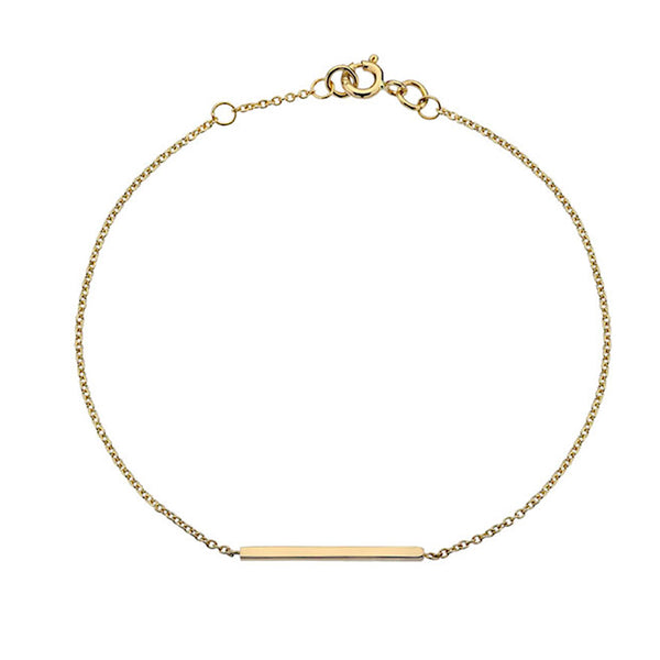Gold Bar Bracelet from the Bracelets collection at Argenteus Jewellery