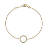Gold Beaded Circle Necklace from the Necklaces collection at Argenteus Jewellery