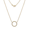 Gold Beaded Circle Necklace from the Necklaces collection at Argenteus Jewellery