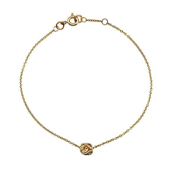 Gold Infinity Bead Bracelet from the Bracelets collection at Argenteus Jewellery