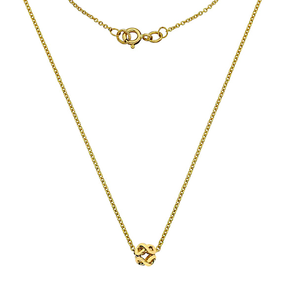 Gold Infinity Bead Necklace from the Necklaces collection at Argenteus Jewellery