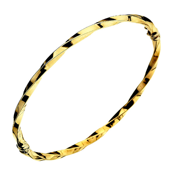 Gold Twist Bangle from the Bangles collection at Argenteus Jewellery