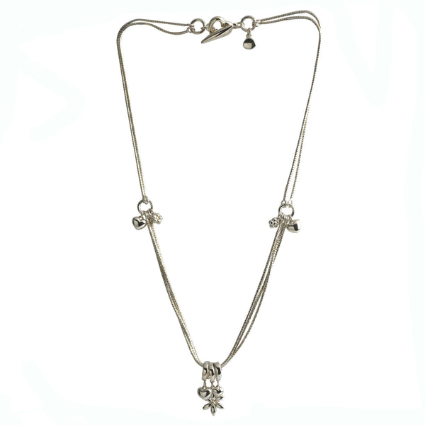 Hearts & Daisy Necklace from the Necklaces collection at Argenteus Jewellery