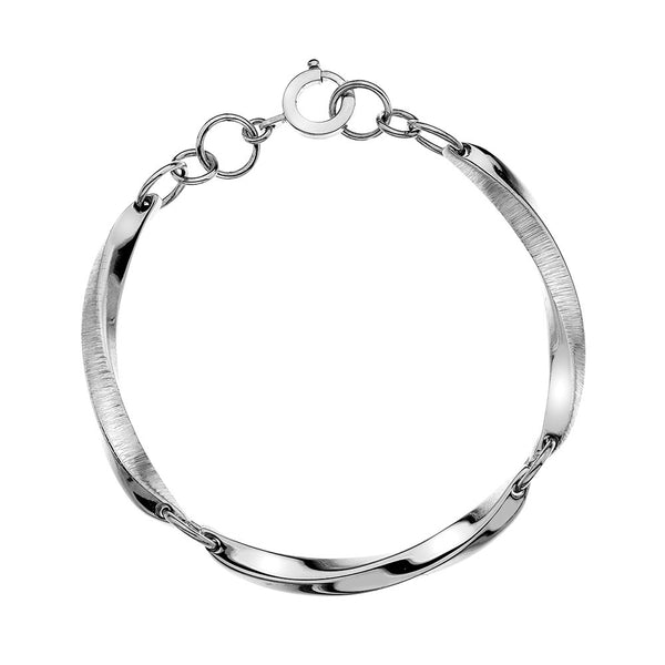 Pleats Texture Bracelet - Heavyweight from the Bracelets collection at Argenteus Jewellery
