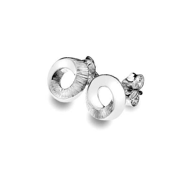 Pleats Texture Stud Earrings from the Earrings collection at Argenteus Jewellery