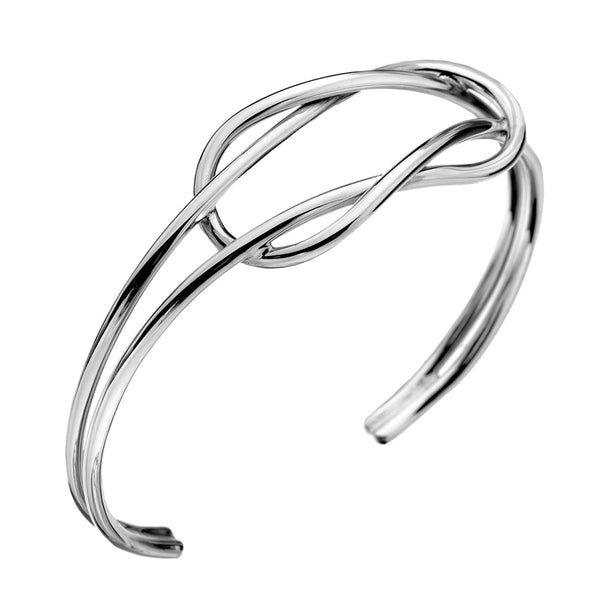 Double Reef Knot Torc Bangle from the Bangles collection at Argenteus Jewellery